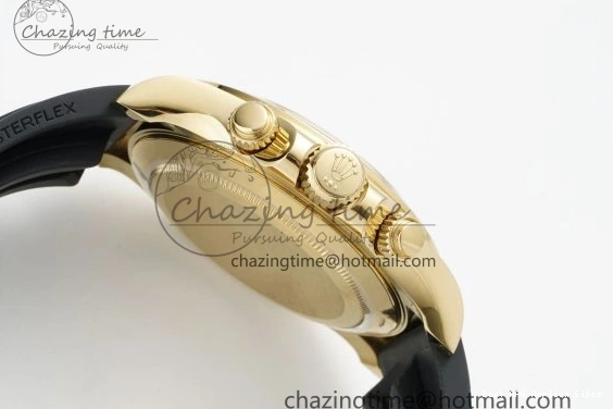 AAA Replica Watches Best 116518 V 2102 White Rubber Edition Arabic EasyMatch SA4130 Daytona Dial Clean 1:1 on Oysterflex Strap 0104